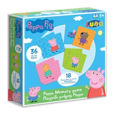 Peppa malac memóriajáték 36 db kártyával