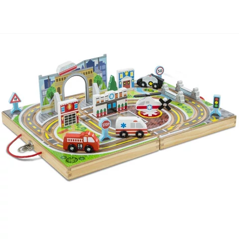 Vidd magaddal fa város játékszett - Melissa & Doug