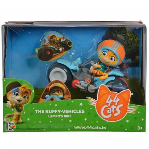 44 csacska macska: Lampo játékfigura motorral