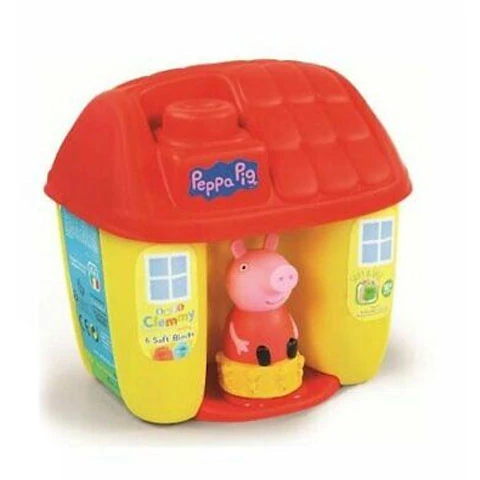 Clemmy Peppa malac házikója puha építőkockákkal  - Clementoni