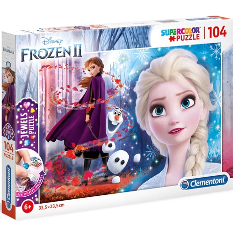 Jégvarázs 2 Supercolor ékszer-puzzle 104db-os - Clementoni