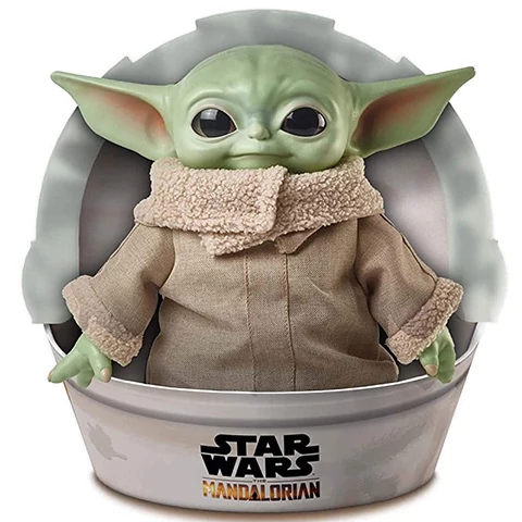 Star Wars Mandalorian Baby Yoda plüss figura 28cm - Mattel