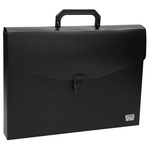 Spirit: Fekete, csatos irattartó mappa A4 fogantyúval