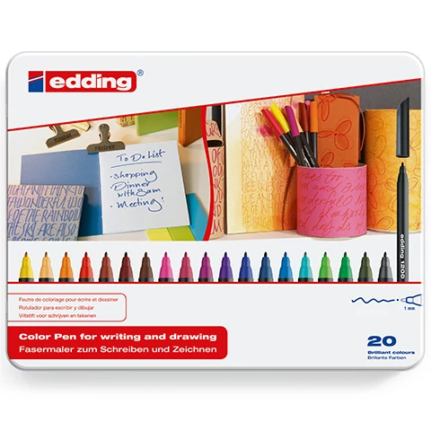 ICO: Edding 1200/20 Metallic rostirón fém dobozban