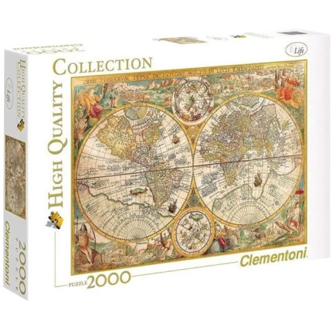 Clementoni: Antik térkép 2000db-os puzzle - High Quality Collection