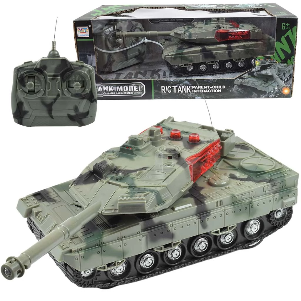 RC Távirányítós M1 Abrams tank fény és hangeffektekkel 1/32-es méretarány 22cm