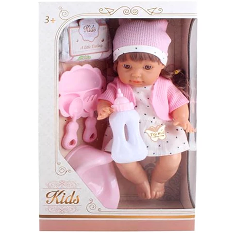 Pisilő baba hanggal és kiegészítőkkel 30cm