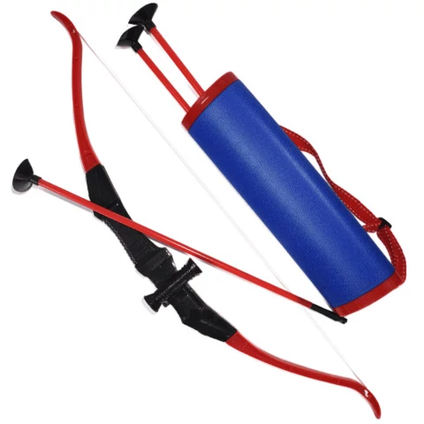 Íj szett tapadókorongos nyílvesszőkkel és tegezzel 64cm