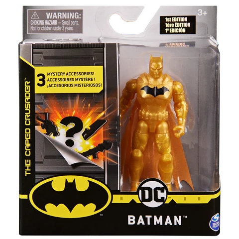 DC Comics: Gold Batman 10cm figura 3 kiegészítővel - Spin Master