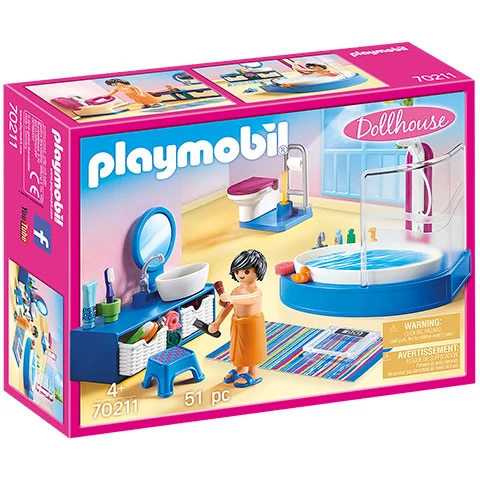 Playmobil: Babaház - Fürdőszoba káddal (70211)