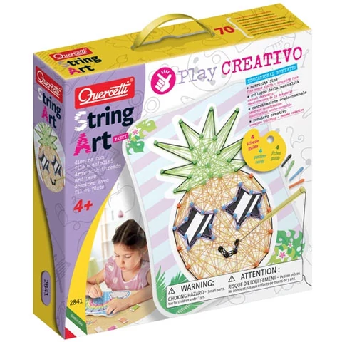 Quercetti: Play Creativo String Art mókás kreatív játék