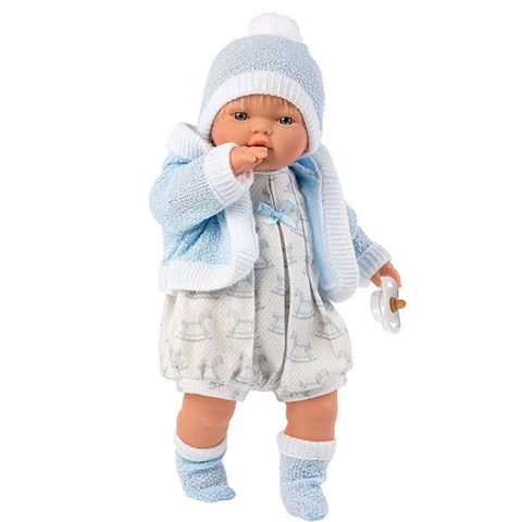 Llorens: Roberto síró baba kardigánban 33cm-es