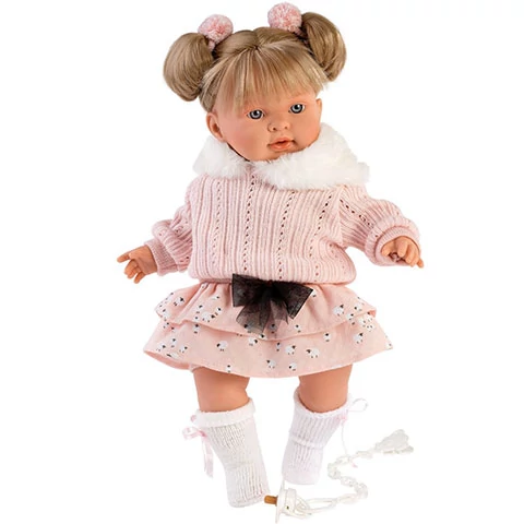 Llorens: Alexandra síró baba pulcsiban 42cm-es