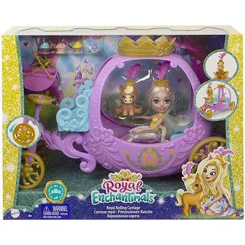 Enchantimals Királyi hintó Peola Pony babával - Mattel