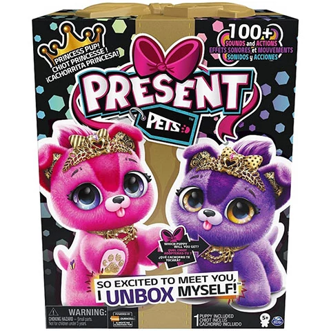 Present Pets: Sparkle Princess interaktív meglepetés kutyus - Spin Master