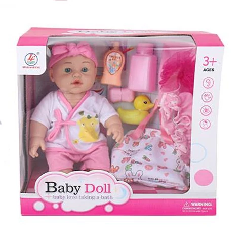 Baby Dolls újszülött baba fürdőszettel, kétféle változatban