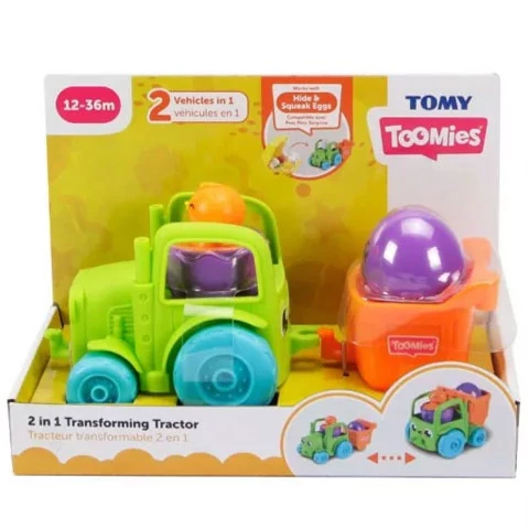 Tomy: Toomies - Kukucska tojáskák farm 2 az 1-ben traktor játékszett