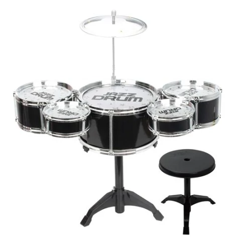 Jazz Drum állványos 6 részes játék dobfelszerelés dobszékkel