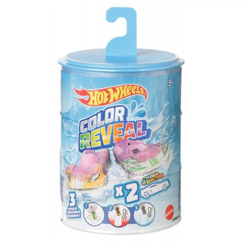 Hot Wheels Color Reveal kisautók 2db-os meglepetéscsomagban - Mattel