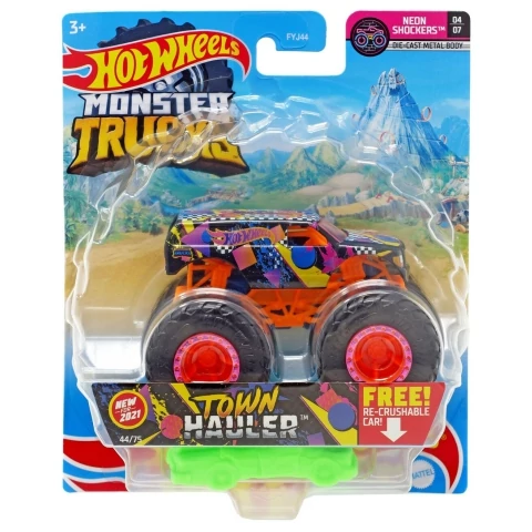 Hot Wheels Monster Trucks: Town Hauler monster kisautó 1/64 - Mattel