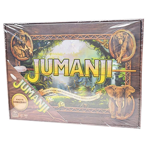 Jumanji társasjáték új kiadás fa dobozban - Spin Master