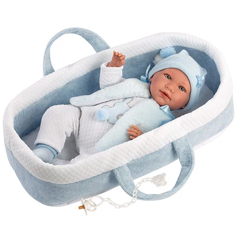 Llorens: Mimo újszülött 40cm-es síró baba hordozóval