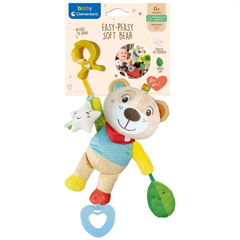 Baby plüss puha medve csörgő - Clementoni