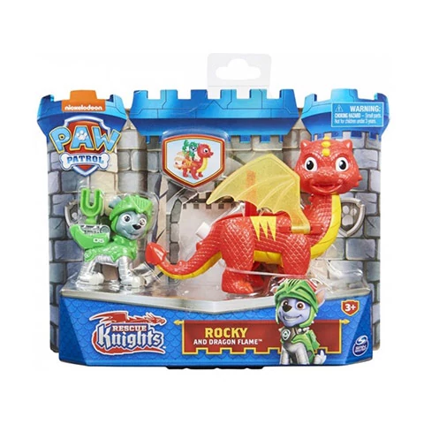 Mancs Őrjárat: Rescue Knights Rocky és Dragon Flame szett - Spin Master