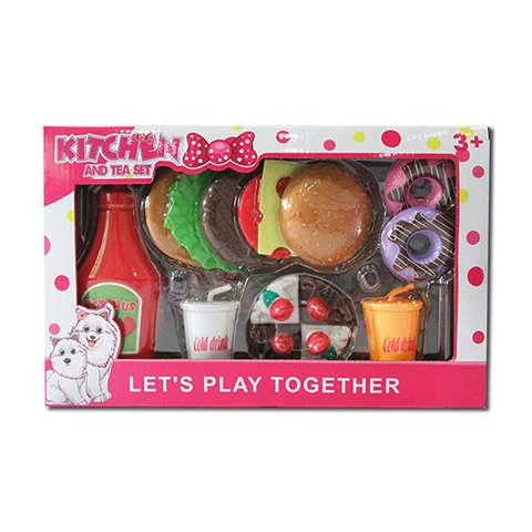 Hamburgeres szett édességekkel