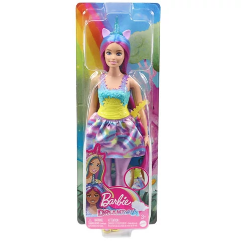 Barbie: Dreamtopia unikornis baba kék szarvval - Mattel