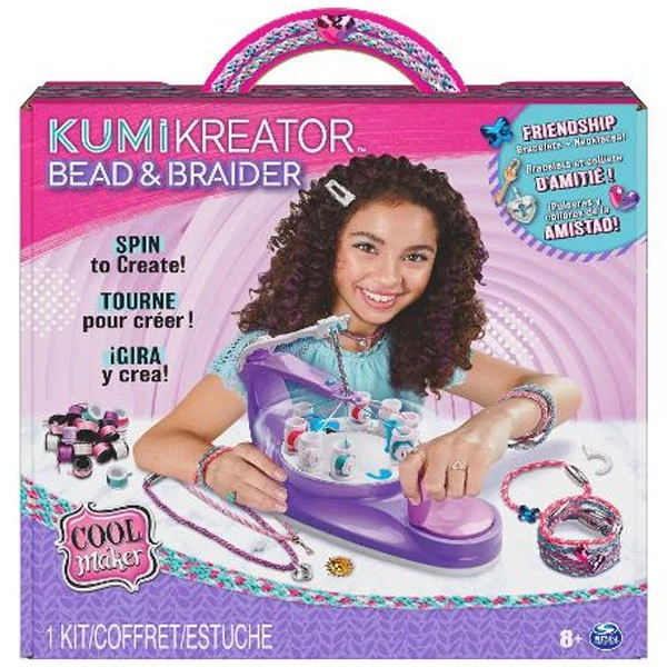 Cool Maker: KumiKreator Bead & Braider karkötőkészítő szett - Spin Master