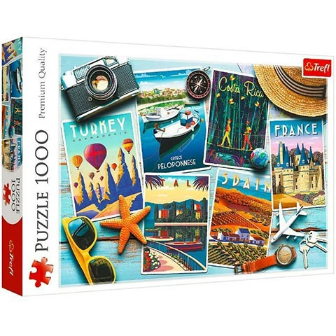 Képeslapok a nyári szabadságból 1000db-os puzzle - Trefl