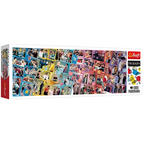 Jóbarátok: Találkozás a Jóbarátokkal Panoráma puzzle 1000db-os - Trefl