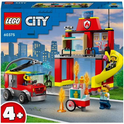 LEGO® City: Tűzoltóállomás és tűzoltóautó (60375)