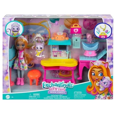 Enchantimals®: Városi rendelő babával és kiegészítőkkel - Mattel