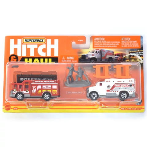 Matchbox: Fire Rescue kisautó szett kiegészítőkkel - Mattel
