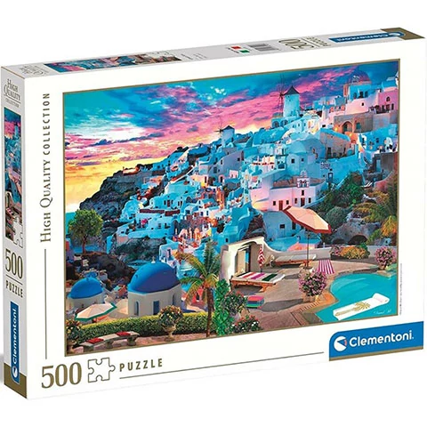Kilátás Santorini szigetén HQC puzzle 500db-os - Clementoni