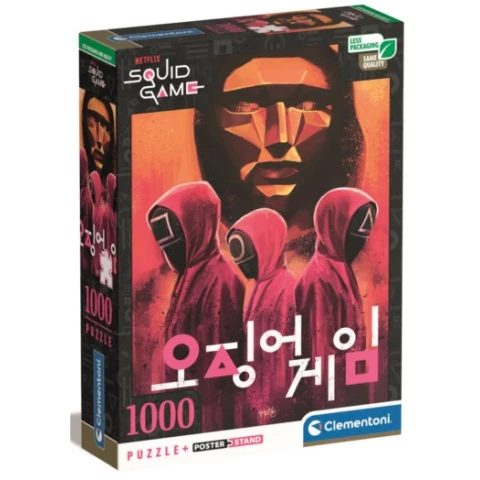 Squid Game - Nyerd meg az életed 1000db-os puzzle poszterrel - Clementoni