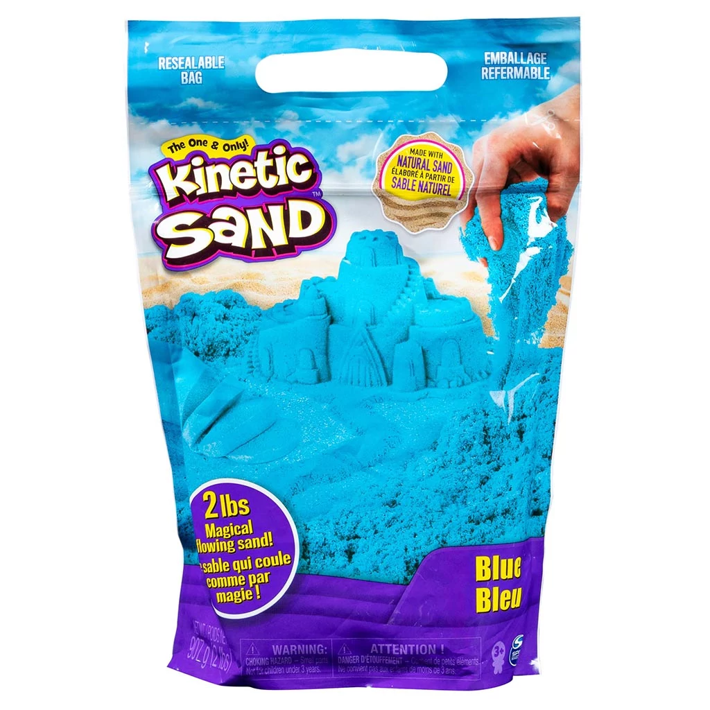 Kinetic Sand: Kék színű homokgyurma 907g - Spin Master