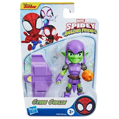 Pókember: Póki és csodálatos barátai Zöld Manó játékfigura kiegészítővel 10cm - Hasbro