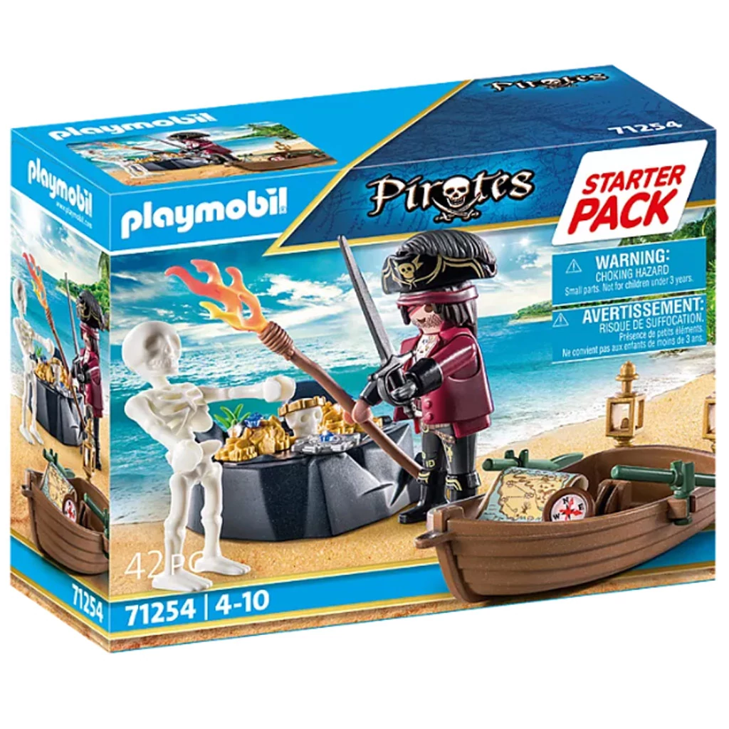 Playmobil: StarterPack - Kalóz csónakkal (71254)