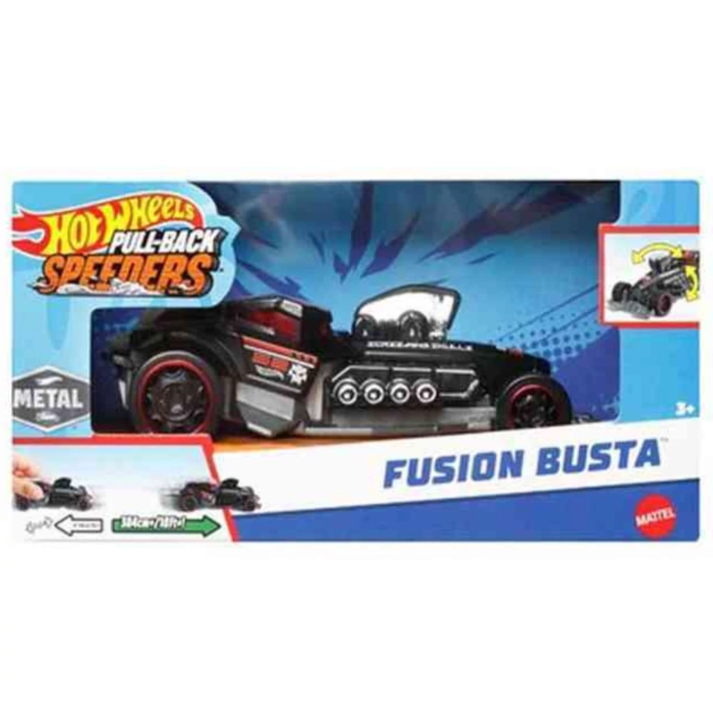Hot Wheels: Pull-Back Speeders Fusion Busta hátrahúzható fém kisautó modell 1/43 - Mattel
