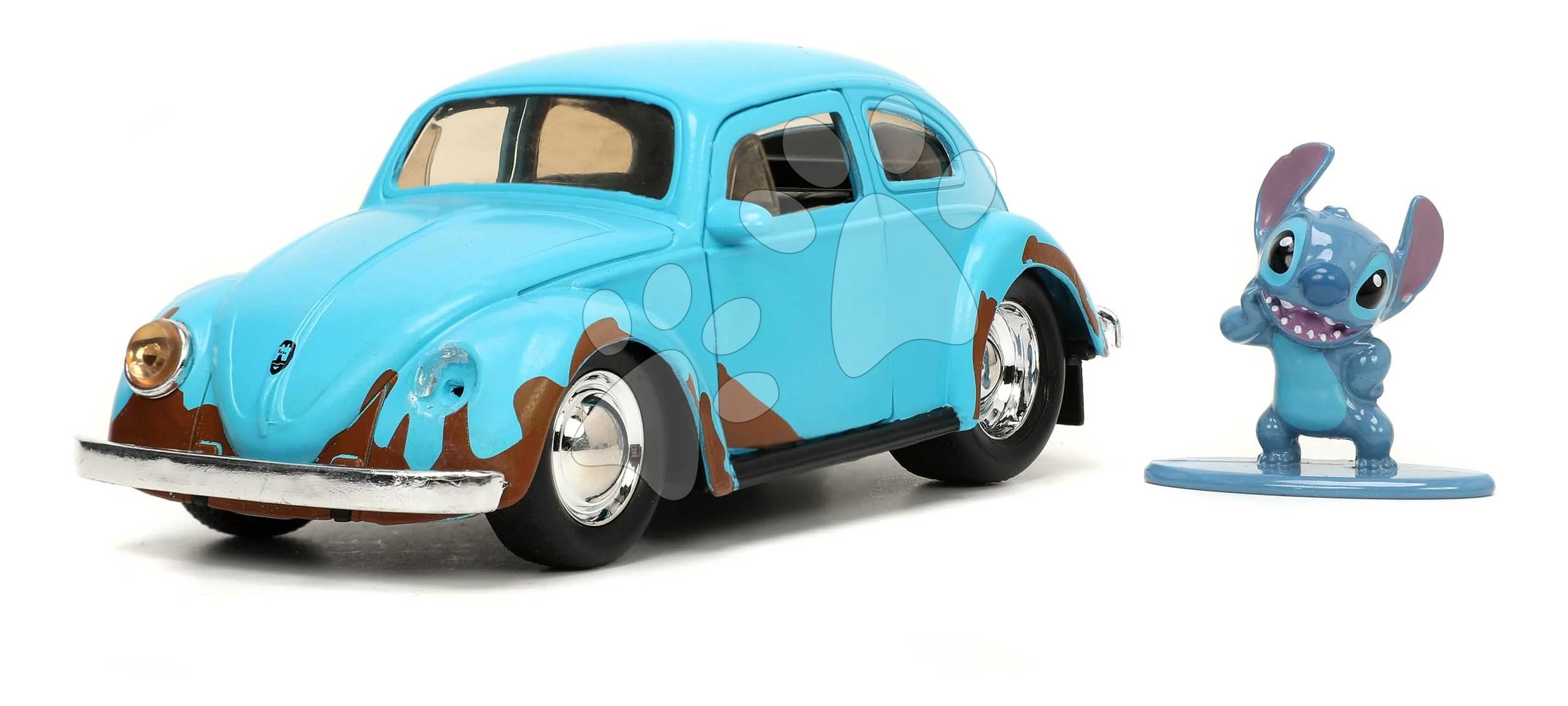 Kisautó VW Beetle 1959 s figúrkou Lilo & Stitch Jada fém 12,7 cm hosszú 1:32 8 évtől JA33251314R00