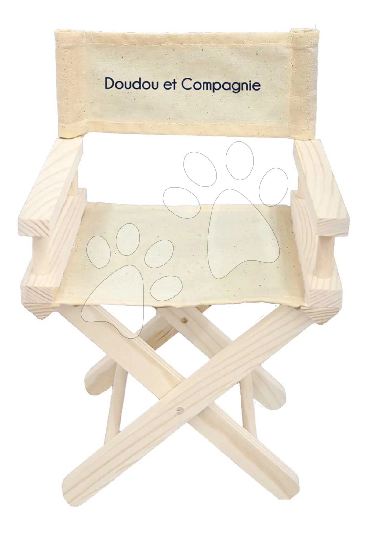 Fa rendezői szék játékbabáknak Cinema armchair My little furniture Jolijou textil ülőrésszel 35 cm játékbabáknak és plüssiknek JJ6068