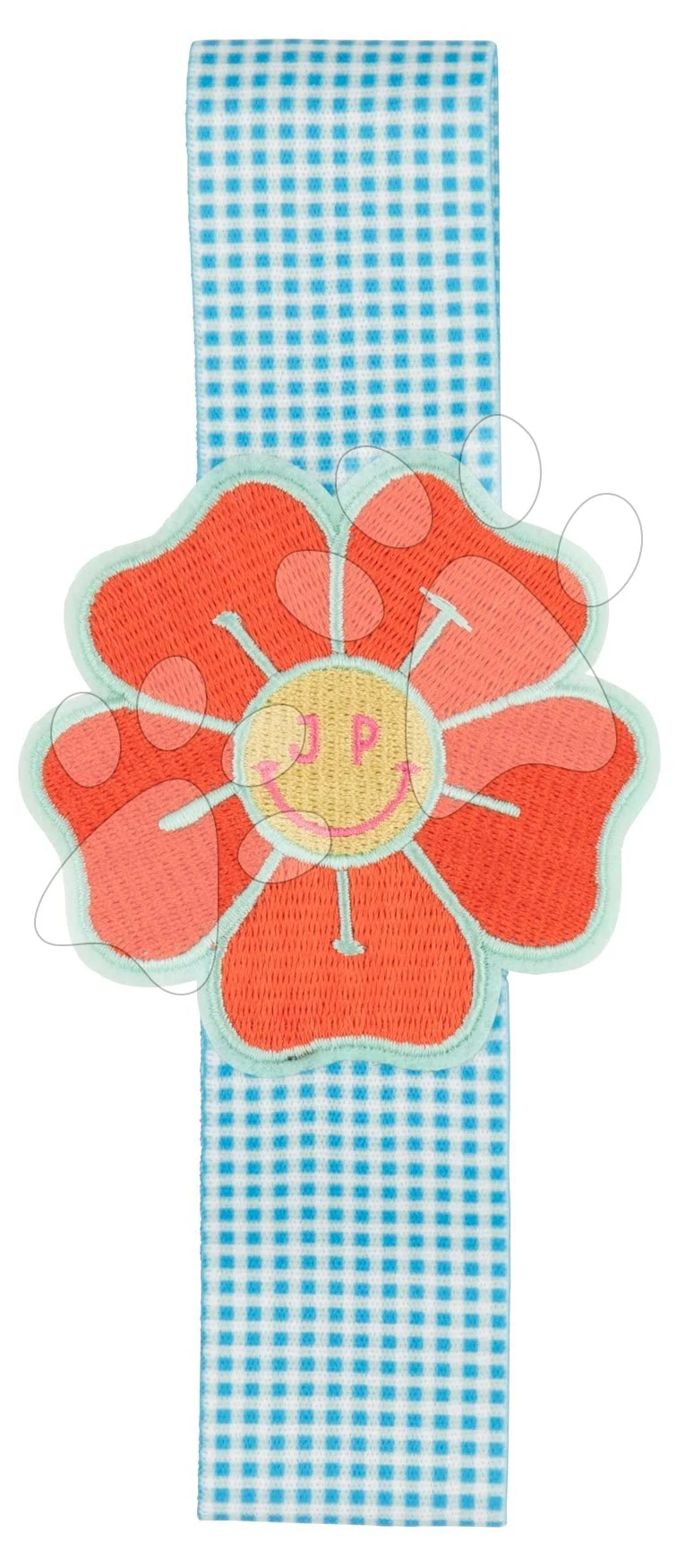 Rugalmas gumiszalag tízórais dobozra Lunchbox Elastic Vichy Love Blue  Jeune Premier luxus kivitel