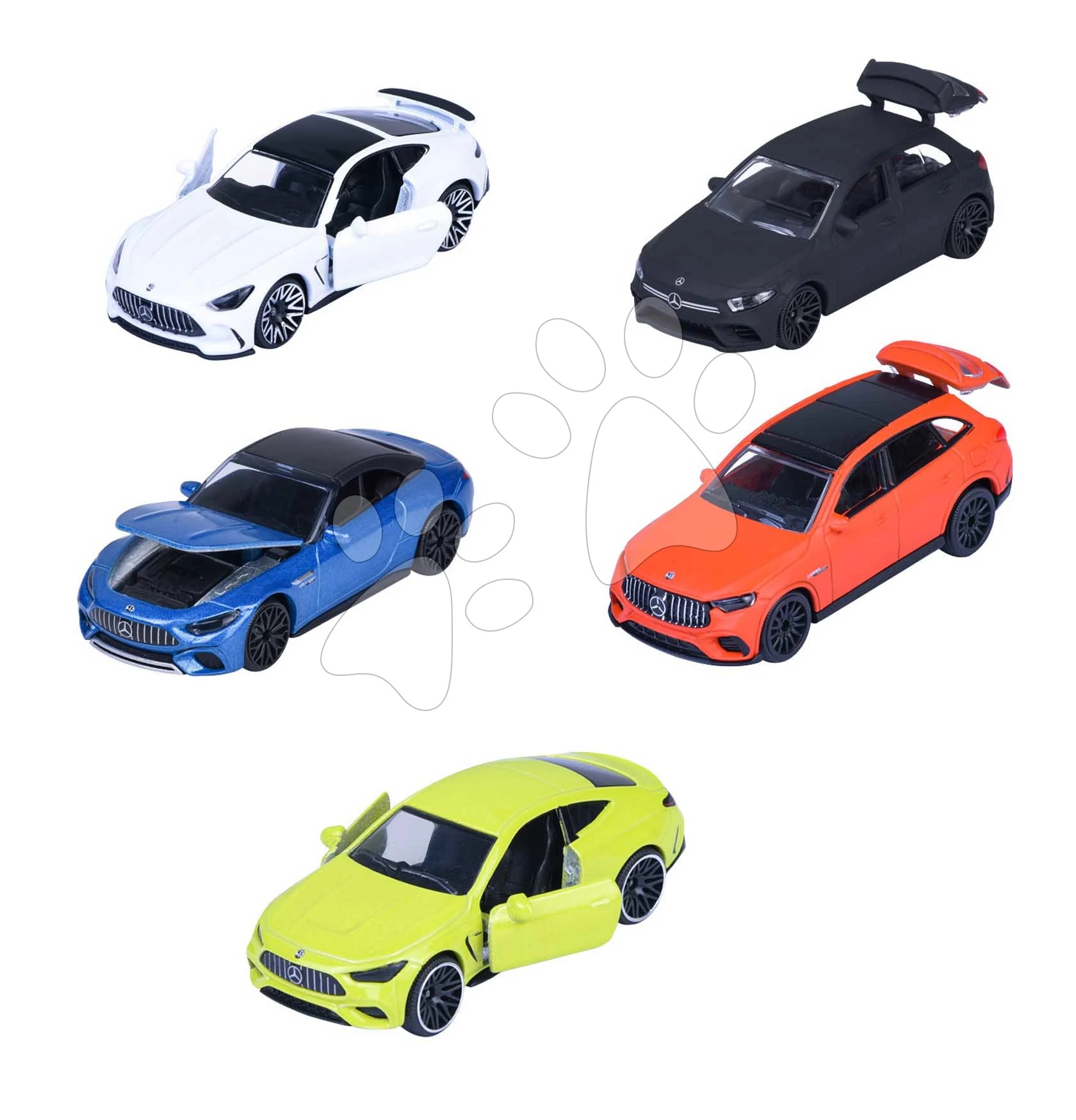 Kisautó Mercedes-AMG Majorette fém 5 fajta ajándék box-ban 7,5 cm  hosszú 1:64 3 évtől MJ2105000