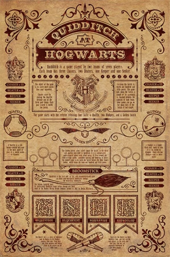 Harry Potter (Quidditch at Hogwarts) maxi poszter
