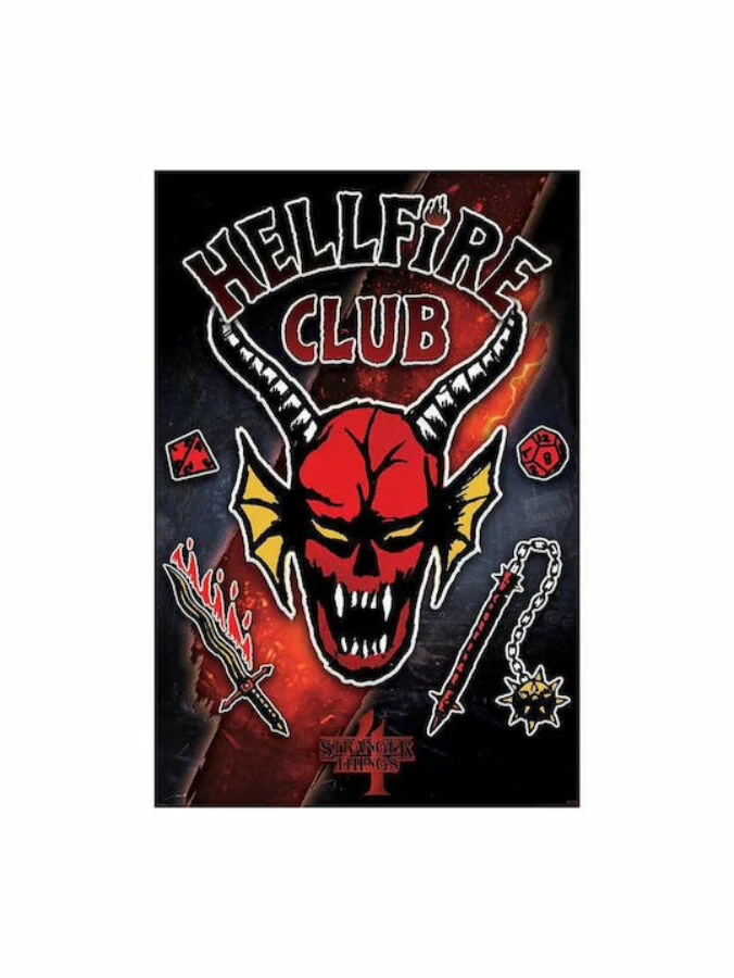 Stranger Things 4 (Hellfire club emblem rift) maxi poszter