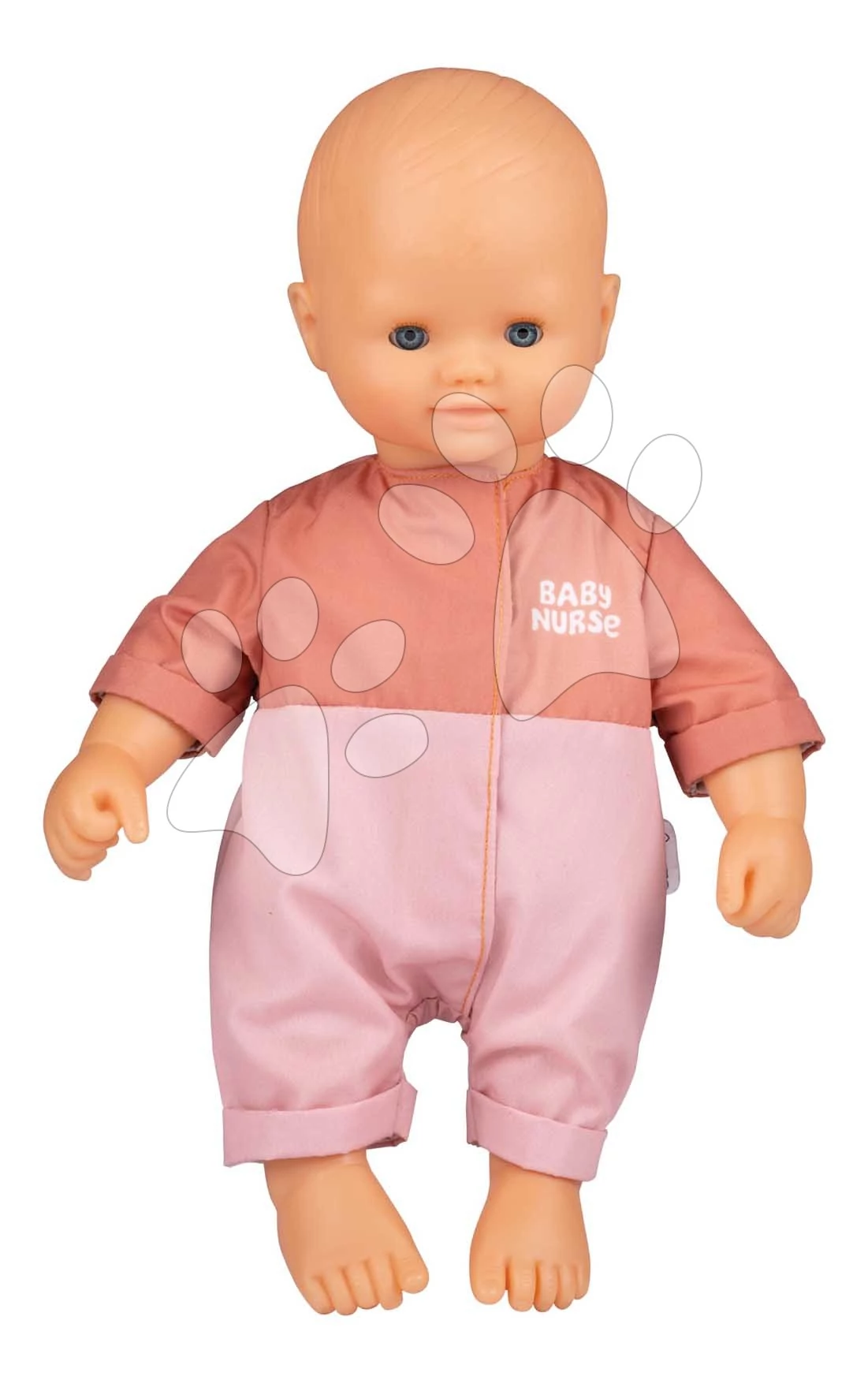 Játékbaba rúgdalózóban Doll Baby Nurse Smoby puha test és álmos szemecskék 32 cm 18 hó-tól