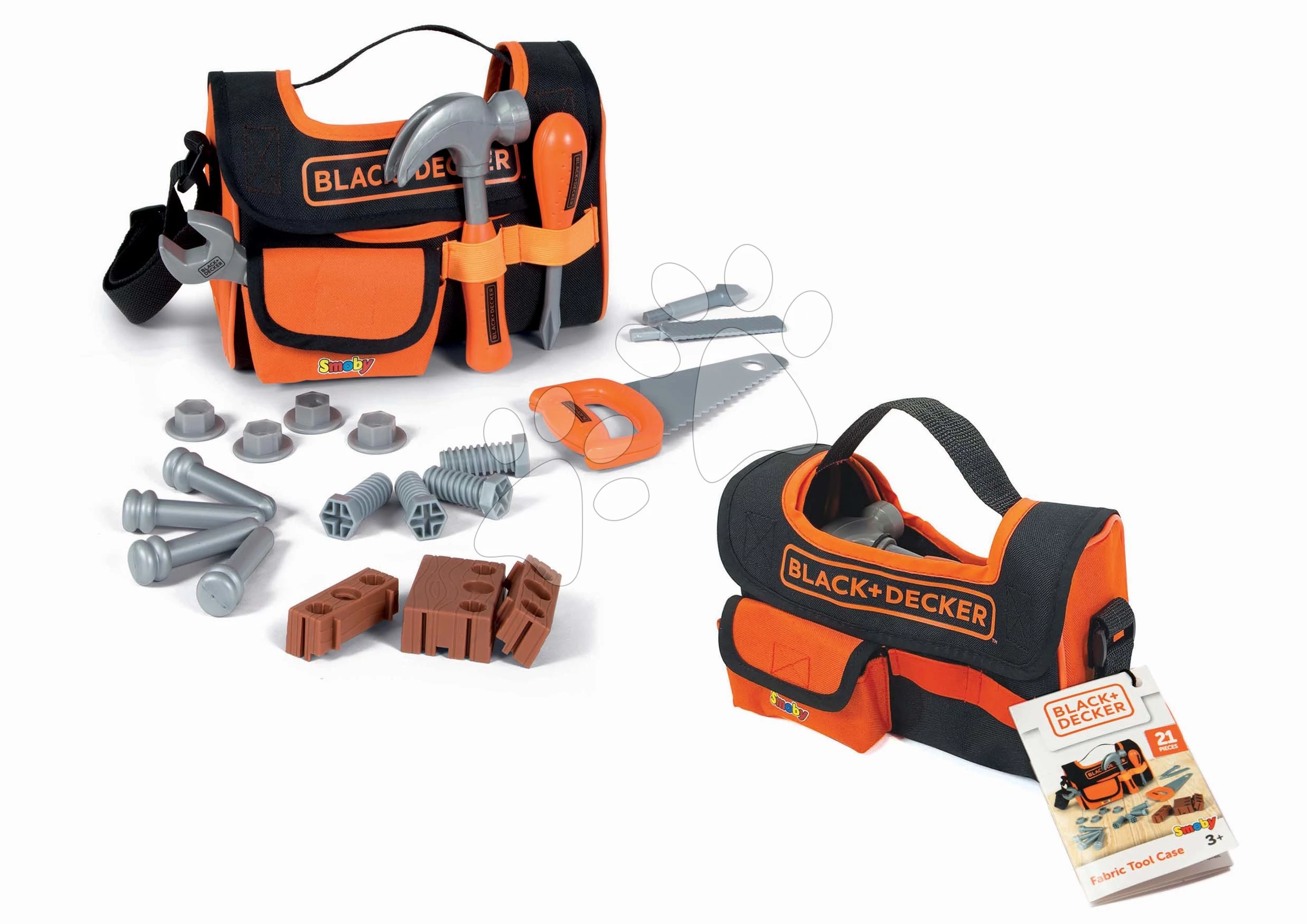 Szarszámos táska Fabric Tool Case Black&Decker Smoby 21 kiegészítővel SM360915